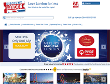 Tablet Screenshot of discount-london.com